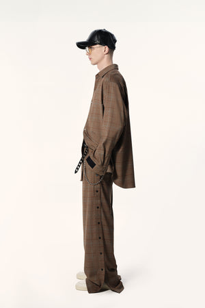 PREMIUM GLEN PLAID TEAR-AWAY TROUSER