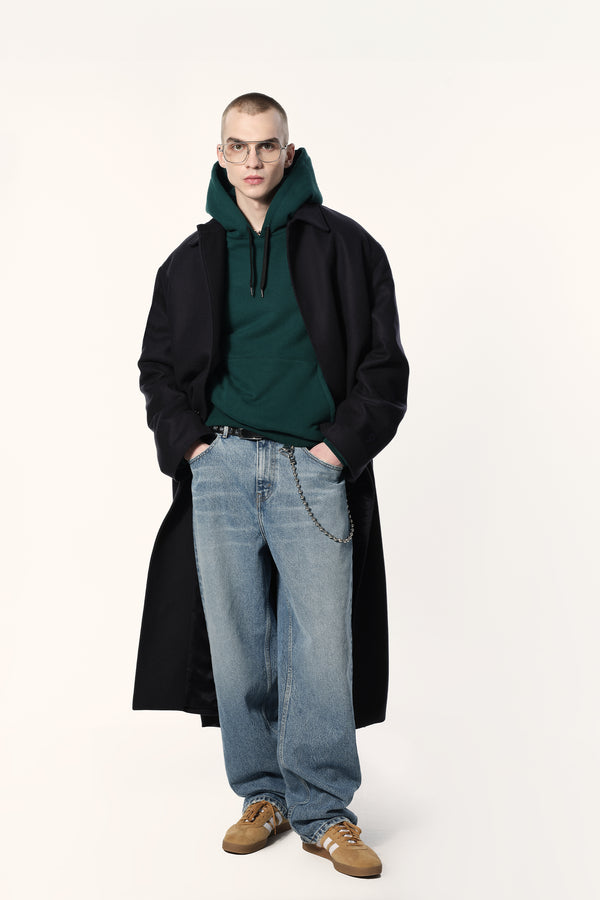 ESSENTIAL WASHED INDIGO DENIM 5 POCKET JEANS