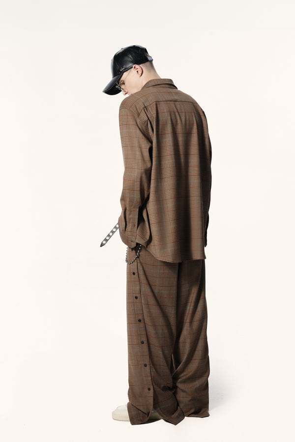 PREMIUM GLEN PLAID TEAR-AWAY TROUSER