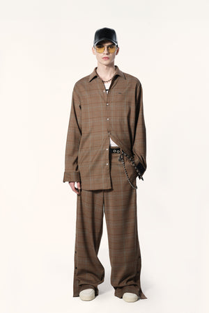 PREMIUM GLEN PLAID TEAR-AWAY TROUSER