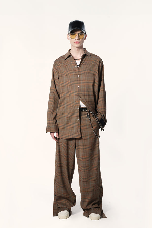 PREMIUM GLEN PLAID TEAR-AWAY TROUSER