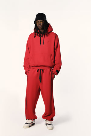 PREMIUM FLEECE JOGGERS WITH SATIN PIPING