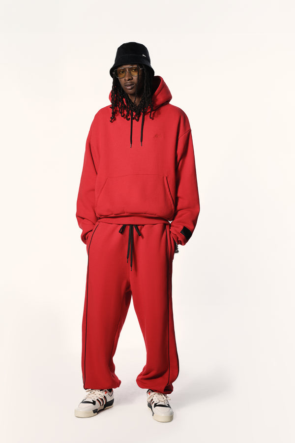 PREMIUM FLEECE JOGGERS WITH SATIN PIPING