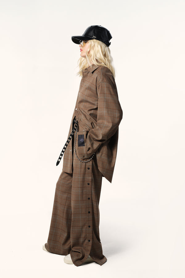 PREMIUM GLEN PLAID TEAR-AWAY TROUSER