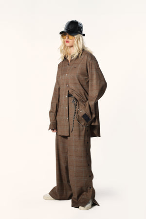 PREMIUM GLEN PLAID TEAR-AWAY TROUSER